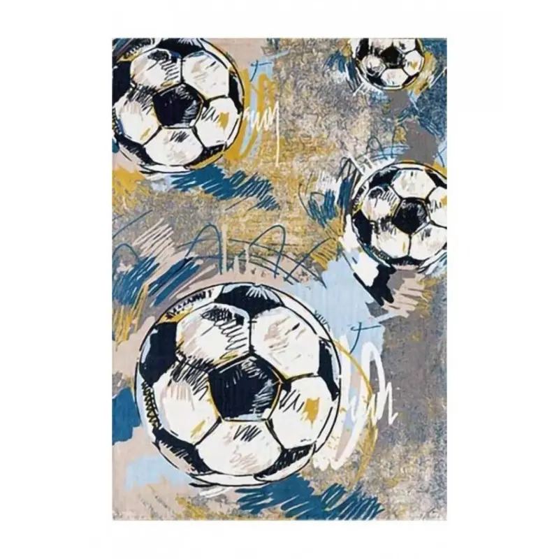 Alfombra poliéster estampada FootBalls