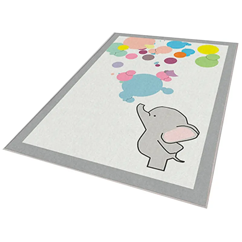 Alfombra poliéster estampada modelo Bubbles multicolor