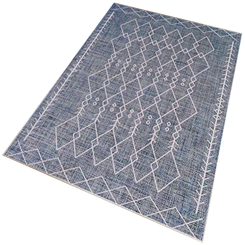 Alfombra poliéster estampada modelo TheWedding azul