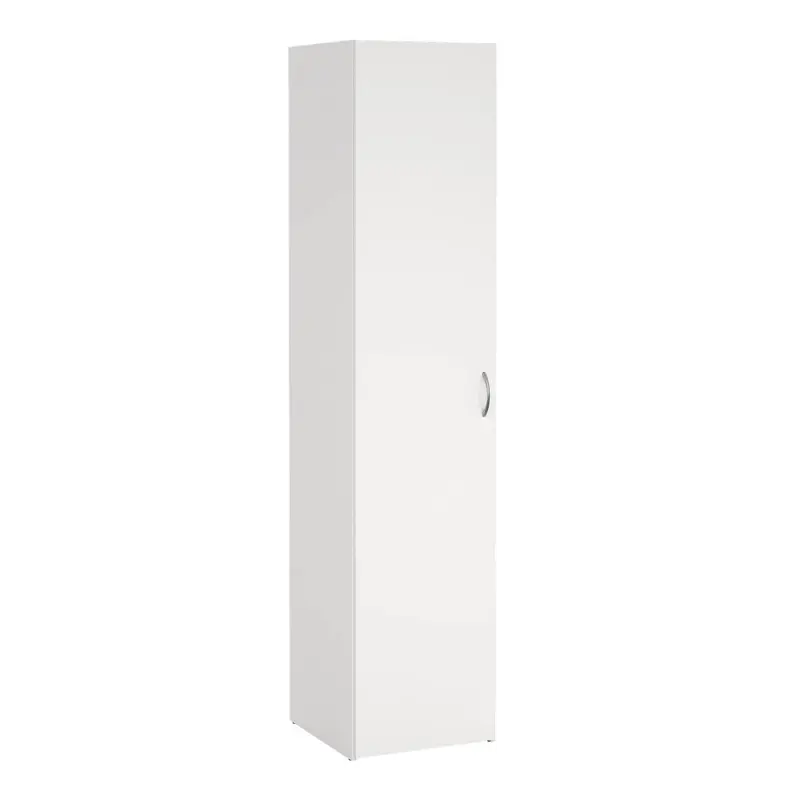 Armario 1 puerta melamina blanco 40x42x176cm