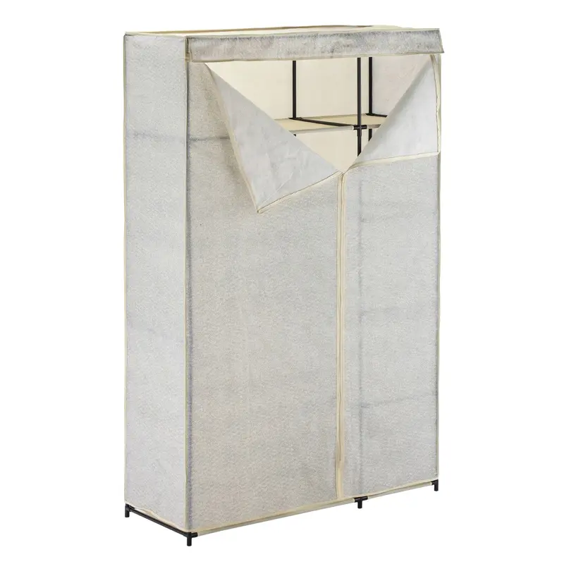 Armario tela plegable XL con barra para ropa 110x174cm