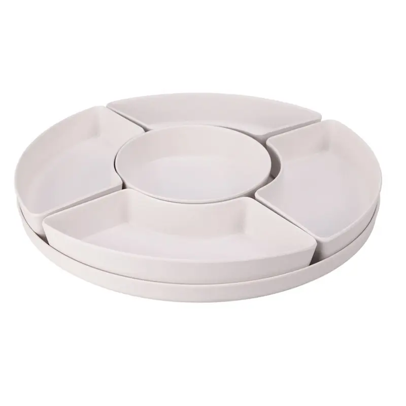 Bandeja de melamina en blanco o gris