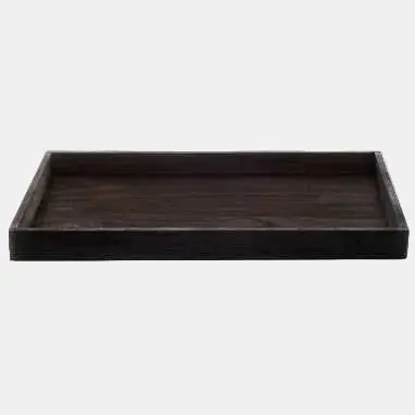 Bandeja madera oscura. 43 x 29 x 3.5 cm - 1 ud