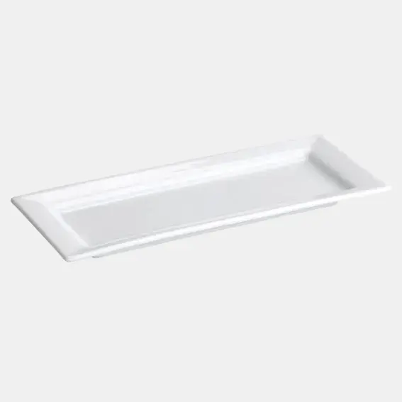 Bandeja porcelana rectangular  30.5 x 11.5 x 1.5 cm - 6 uds.