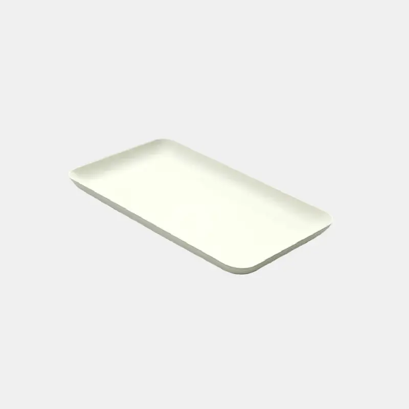 Bandeja rectangular de caña de azúcar biodegradable. Varias medidas - 480 Uds