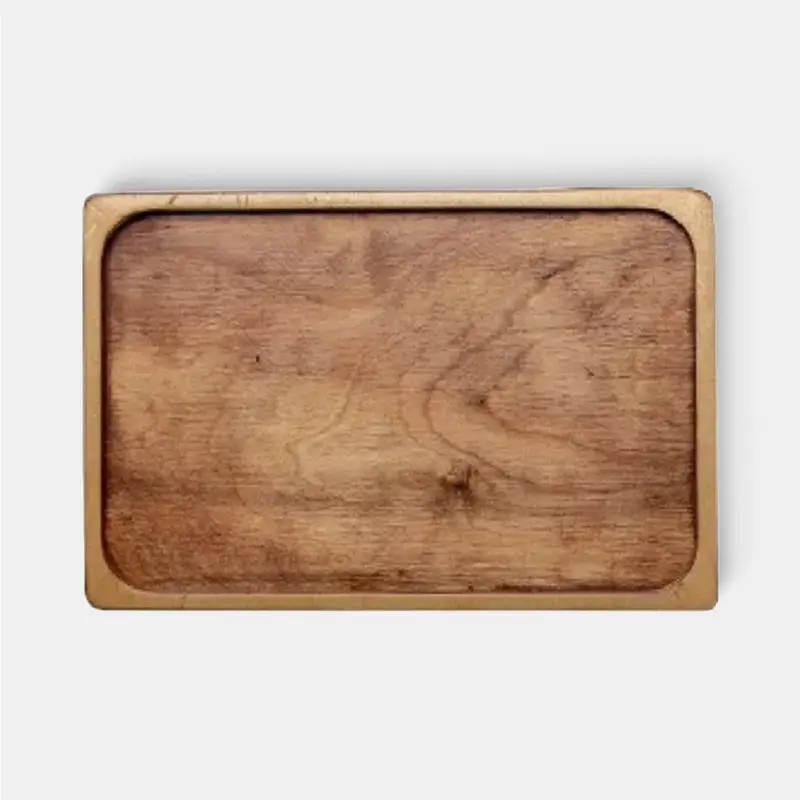 Bandeja rectangular de madera lavable. 53 x 32.5 cm - 3 uds.