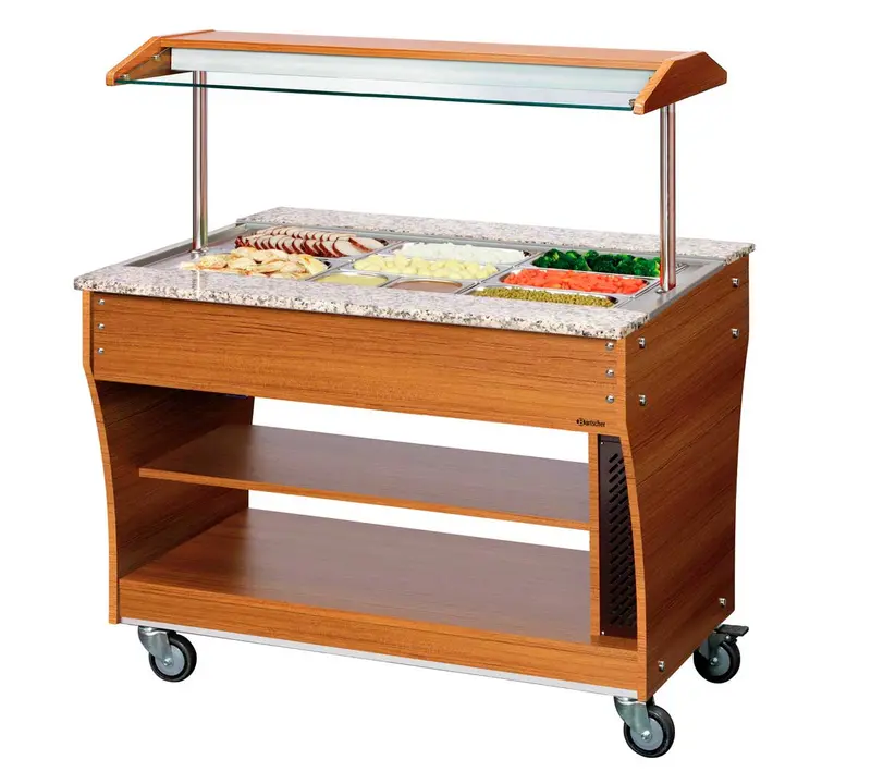 BARTSCHER - CARRO BUFFET BAÑO MARÍA 3 GN 1/1 - 120x88x137CM