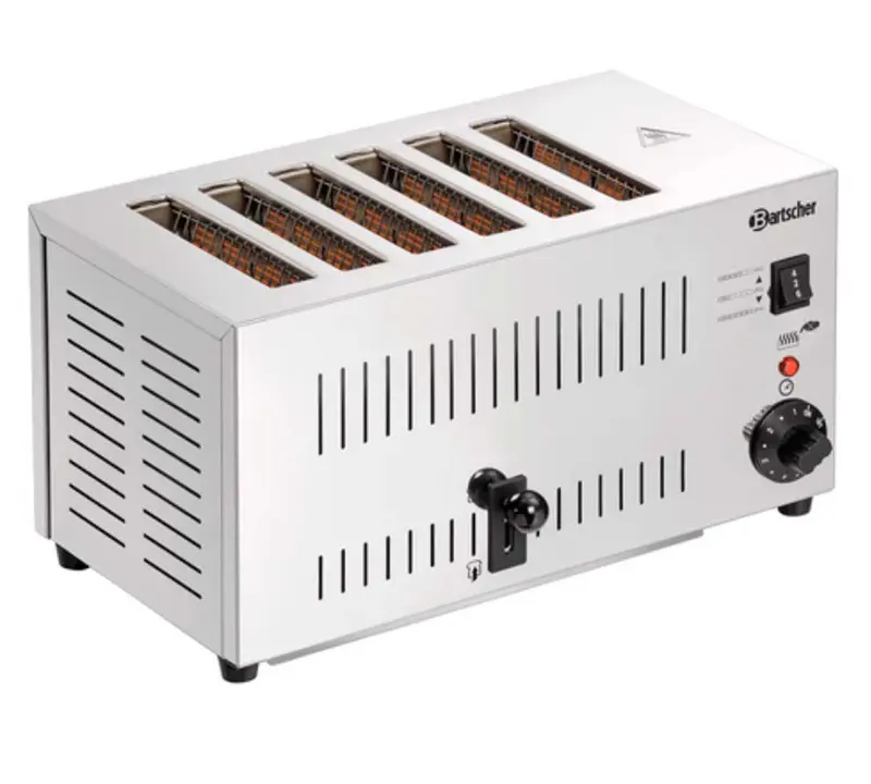 BARTSCHER - TOSTADORA DE RANURA TS60 - 6 REBANADAS - POTENCIA 2,5KW