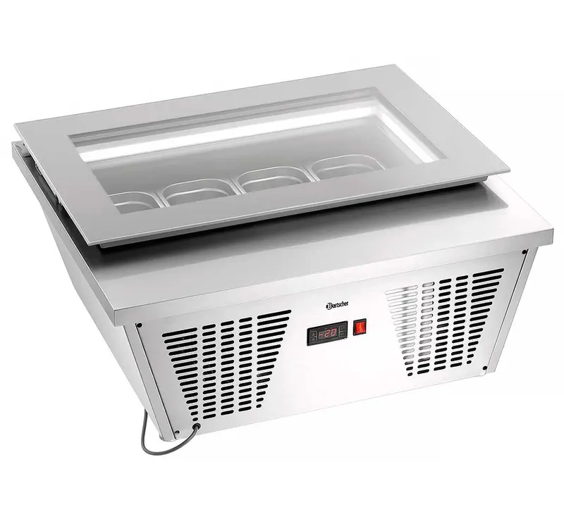 BARTSCHER -  VITRINA HELADOS 4X6,5L-F - 4 CUBETAS