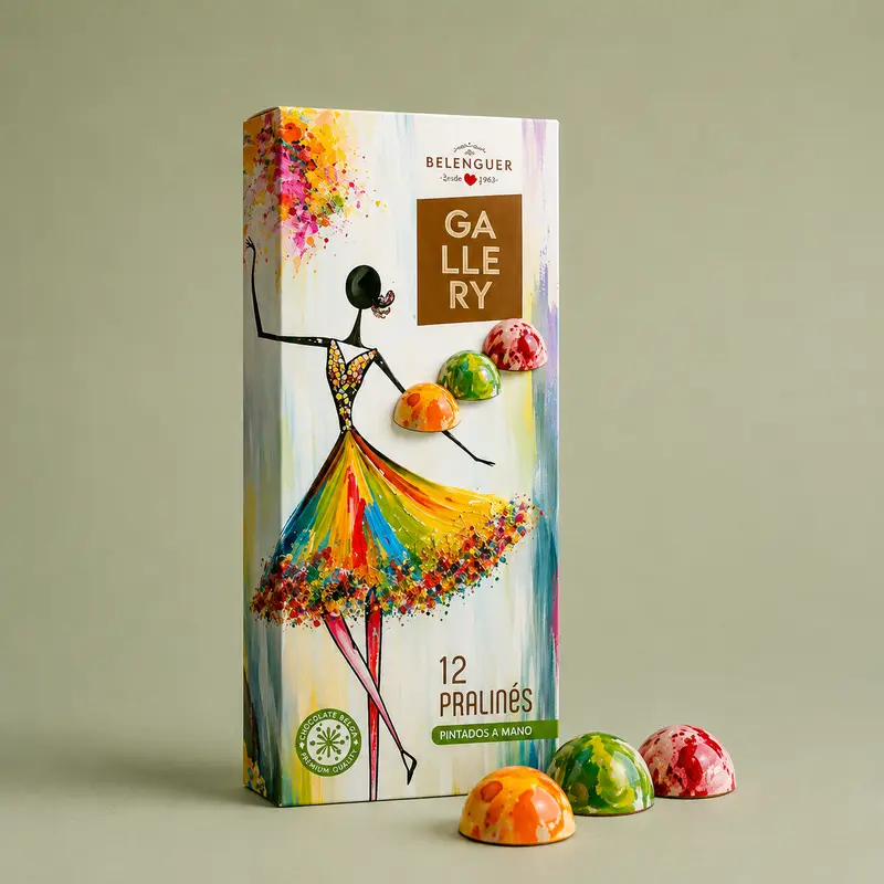 BELENGUER | GALLERY 12 PRALINES PINTADOS A MANO 96 gr