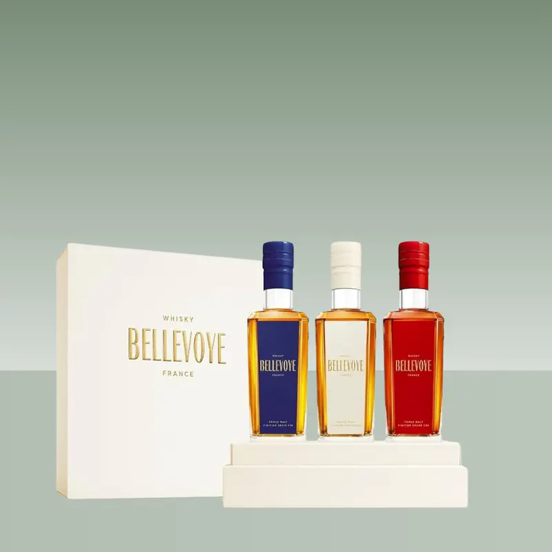 BELLEVOLLE | TRIPLE MALT TRICOLORE MINIATURAS WHISKY 3 x 20cl