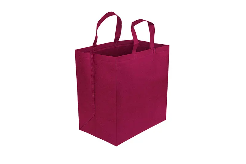 Bolsa Asa Plana Novotex 90g Burdeos 32+21x34 250ud