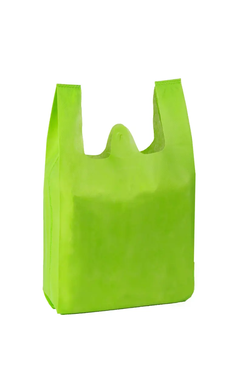 Bolsa Camiseta Novotex 40+14x50cm 50gr. Verde Hierba 360 uds.