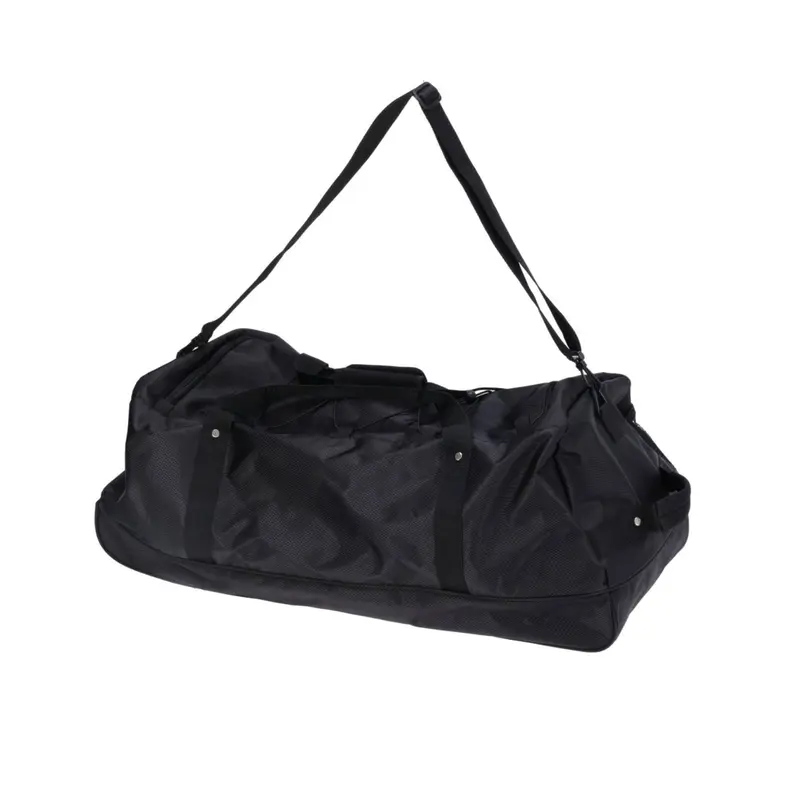 Bolsa de viaje 110L negro con ruedas y múltiples compartimentos