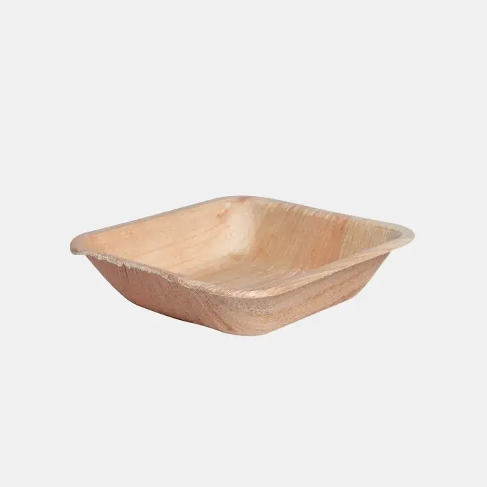 Bowl cuadrado de hoja de palma. Varias medidas - 100 Ud.