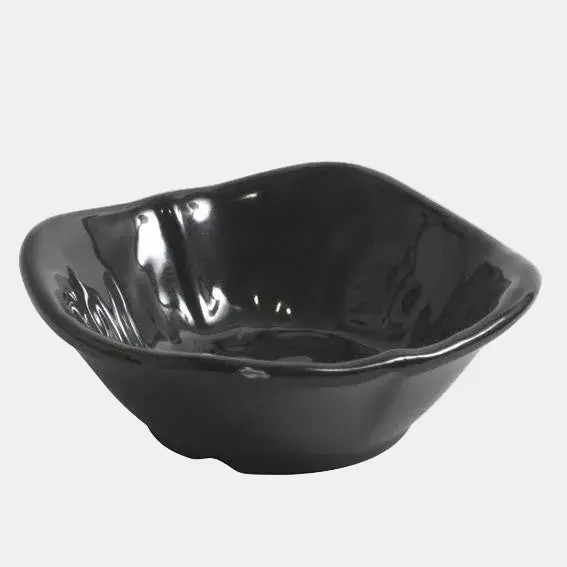 Bowl melamina cuadrado negro. 8.4 x 8.4 x 3.2 cm - 6 uds.