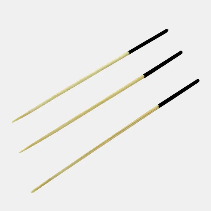 Brocheta bambu con extremo negro 9 cm - 2000 uds.