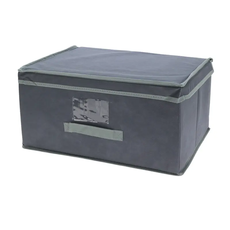 Caja de almacenamiento cartón no tejido con tapa 44x33x22cm