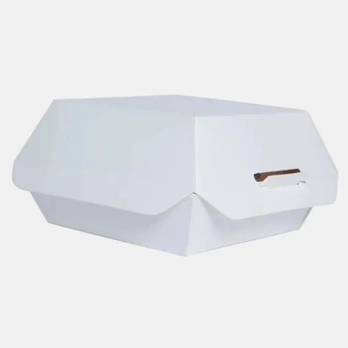 Caja pequeña hamburguesa. 9.5 x 9.5 x 5 cm - 500 Uds.
