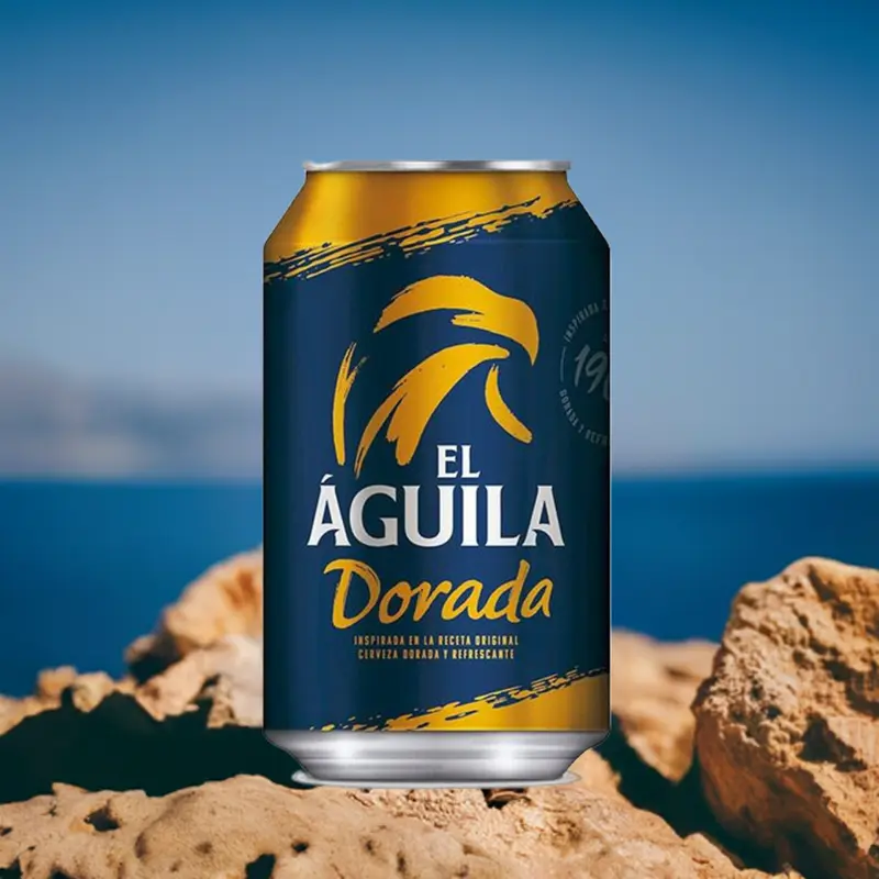 Cerveza El Águila Dorada Lata 33cl