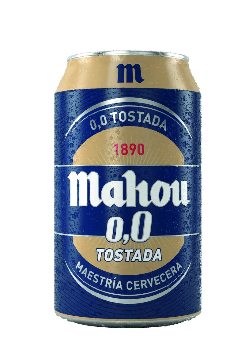Cerveza Mahou 0,0 Tostada Lata 33cl