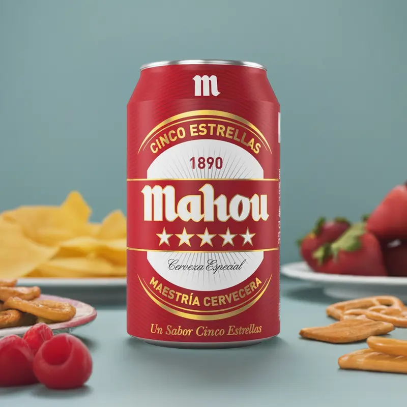 Cerveza Mahou 5 Estrellas Lata 33cl