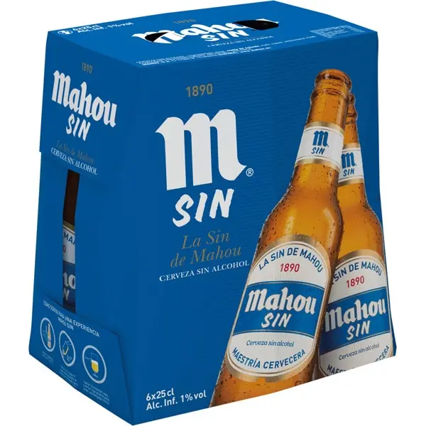 Cerveza Mahou SIN Botellín 25cl