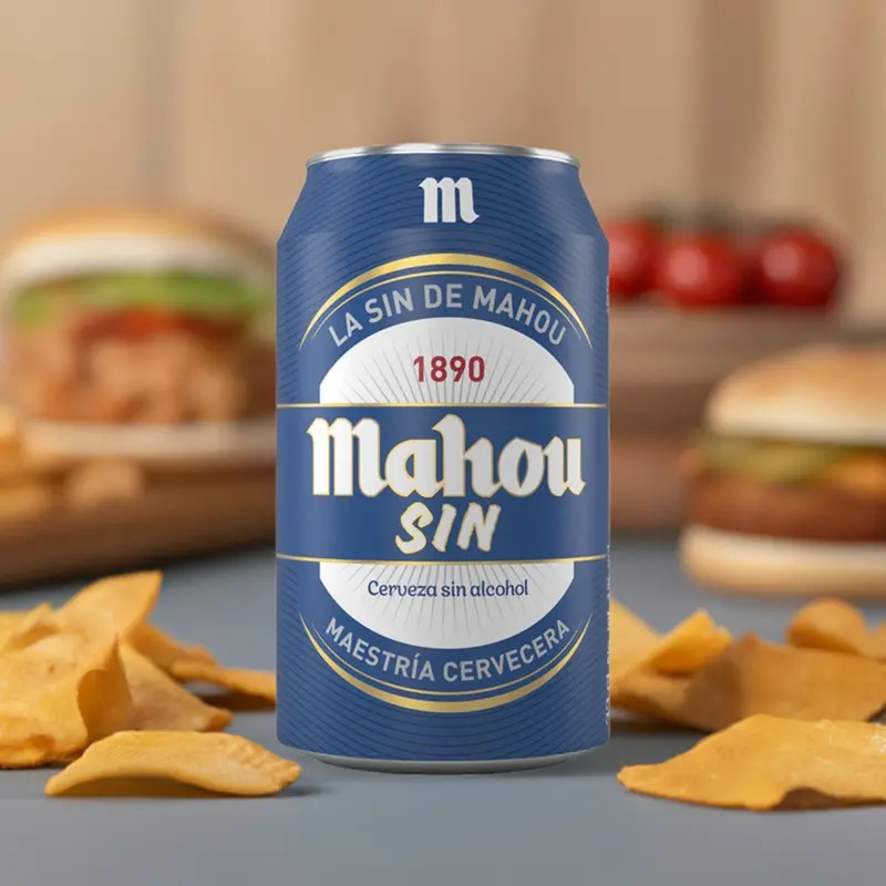 Cerveza Mahou SIN Lata 33cl