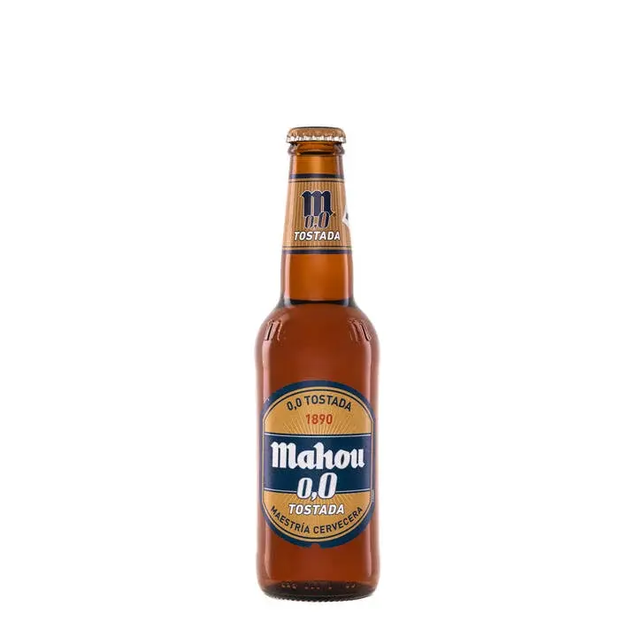 Cerveza Mahou Tostada 0,0 Botellín 25cl