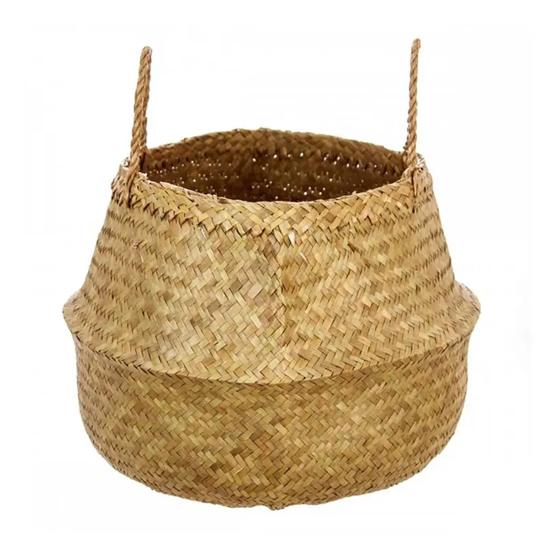 Cesta plegable caña natural 43,5x29cm