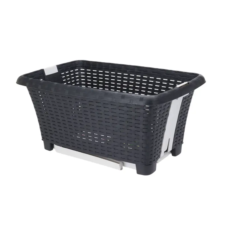 Cesto de lavandería para ropa con patas 38L color antracita