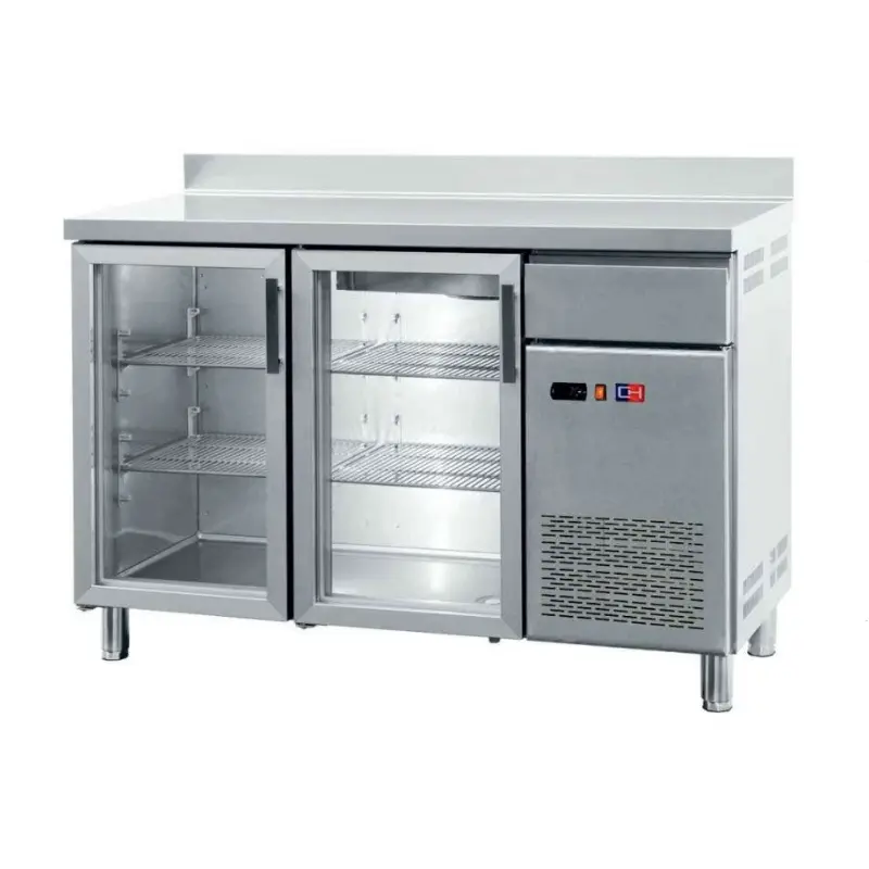 CLIMAHOSTELERIA - FRENTE MOSTRADOR REFRIGERADO CON PUERTAS DE VIDRIO 2 PUERTAS DE 1442 X600 X1045H MM CORDOBA FMCH-150V