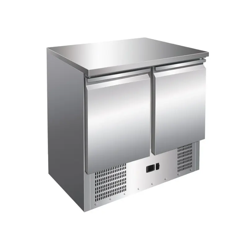 CLIMAHOSTELERIA - MESA GN1/1 2 PUERTAS REFRIGERADA COMPACTA DE 900 X700 X860H MM PEKIN S901