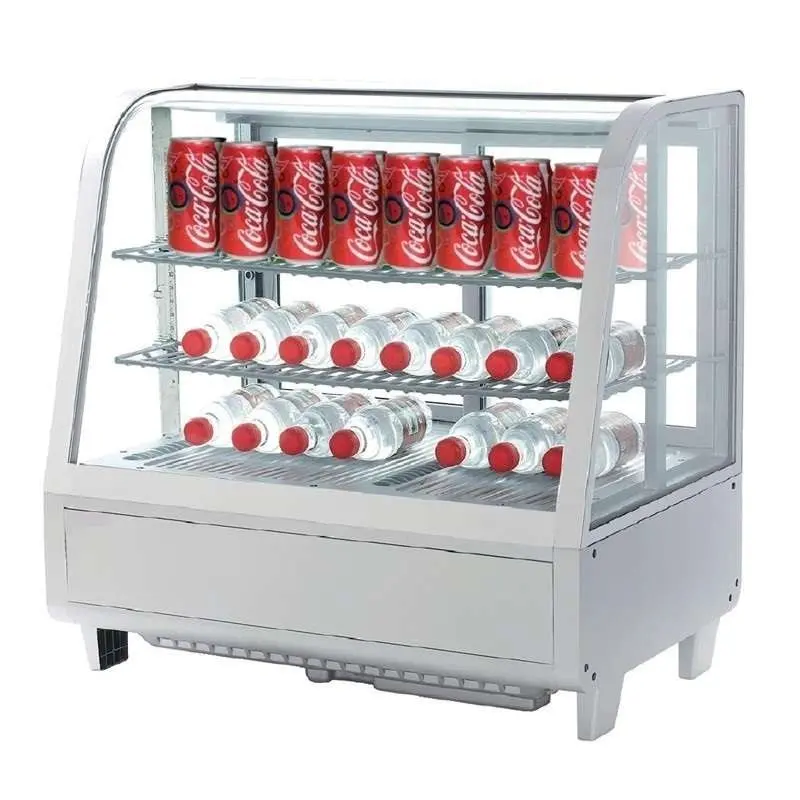CLIMAHOSTELERIA - VITRINA REFRIGERADA SOBREMESA 100 LITROS BLANCO DE 682 X450 X675H MM LÍNEA PEKÍN XCW-100L-B