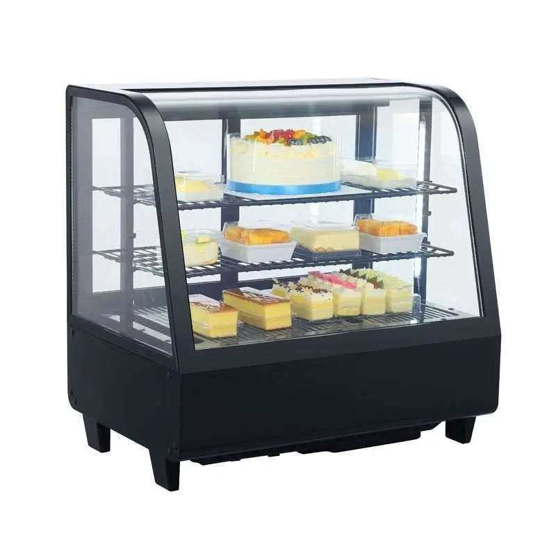 CLIMAHOSTELERIA - VITRINA REFRIGERADA SOBREMESA 100 LITROS NEGRO DE 682 X450 X675H MM LÍNEA PEKÍN XCW-100L-N