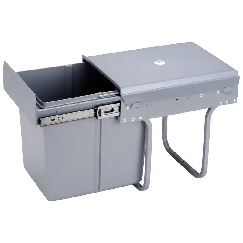 Contenedor reciclaje bajo fregadero, 1 a 3 cubos extraíbles