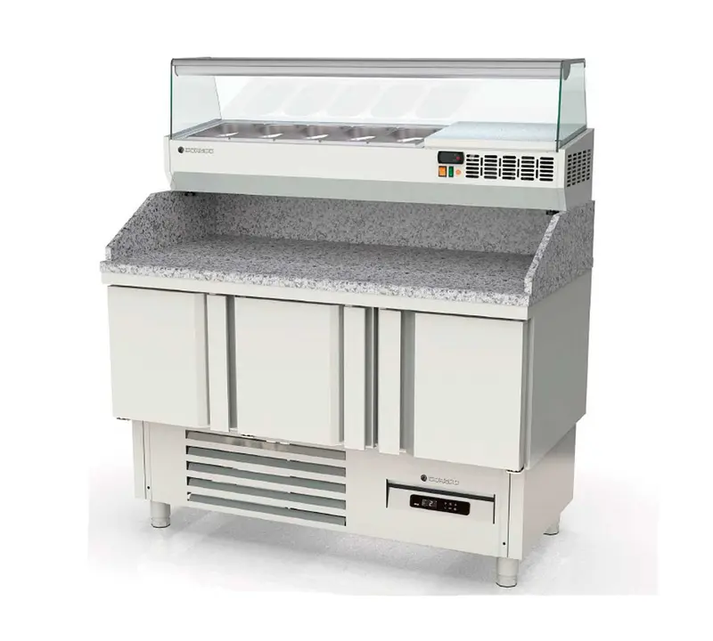 CORECO - MESA FRÍA COMPACTA PIZZA 3 PUERTAS MFCP-140