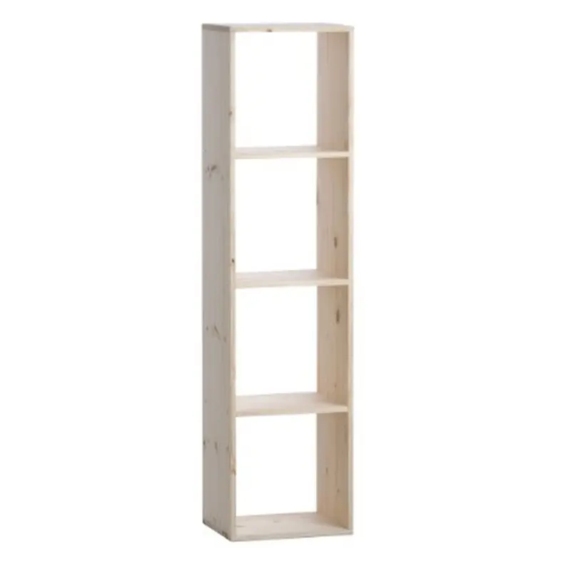 Cubo de almacenamiento madera 4 compartimentos 36x30x139 cm