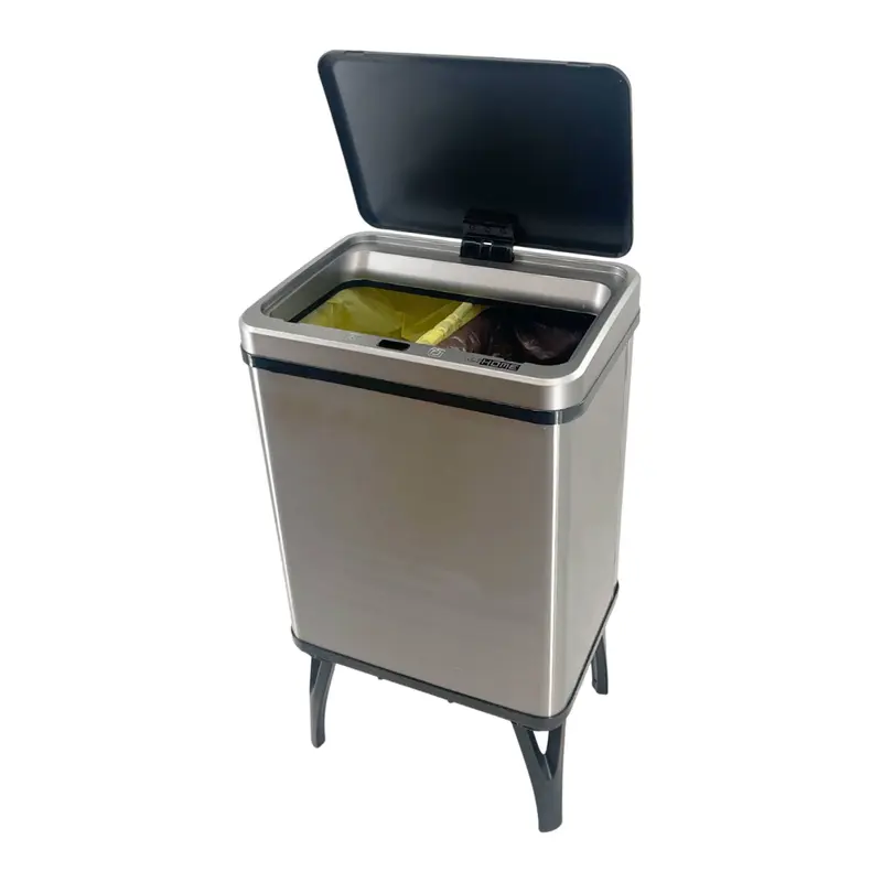 Cubo de reciclaje inteligente doble compartimento 15L+15L