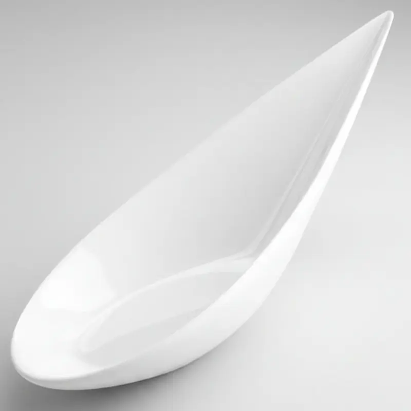 Cuchara porcelana fez. 8 x 4 x 2,5 cm - 240 uds.