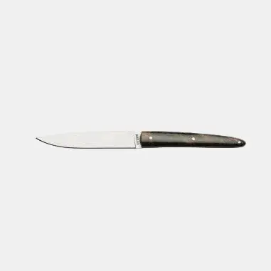 Cuchillo chuletero madera estabilizada negra. 22.5 cm - 6 Uds