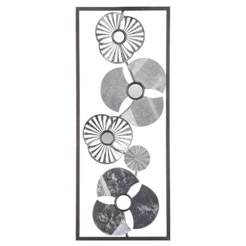 Decoración de pared de metal diseño flor
