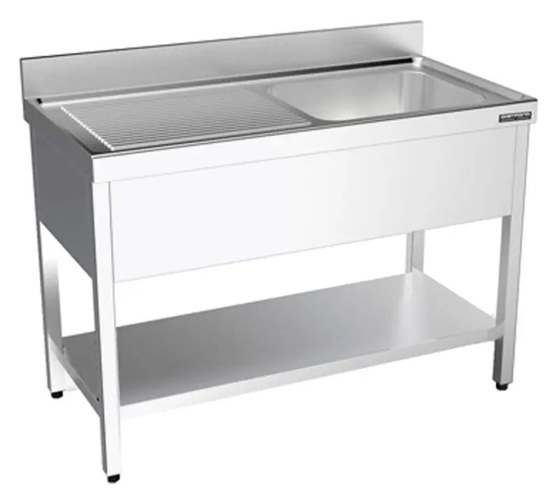 DISTFORM - FREGADERO GAMA 550 CON BASTIDOR Y ESTANTE