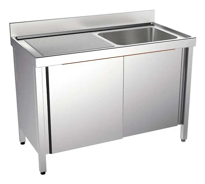 DISTFORM - FREGADERO GAMA 600 BASTIDOR Y PUERTAS CORREDERAS