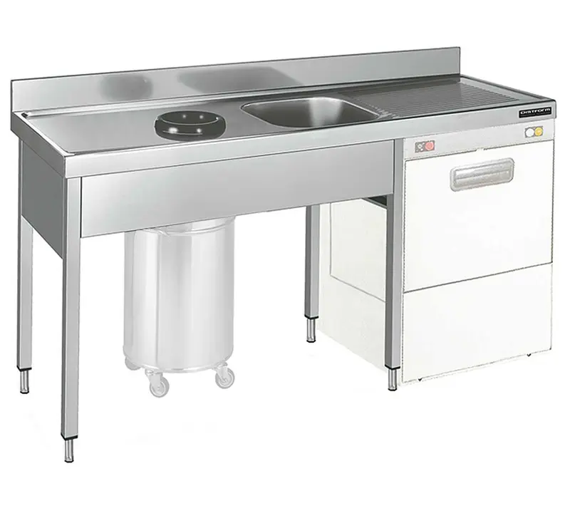 DISTFORM - FREGADERO GAMA 600 CUBETA Y ARO CON ESPACIO LAVAVAJILLAS