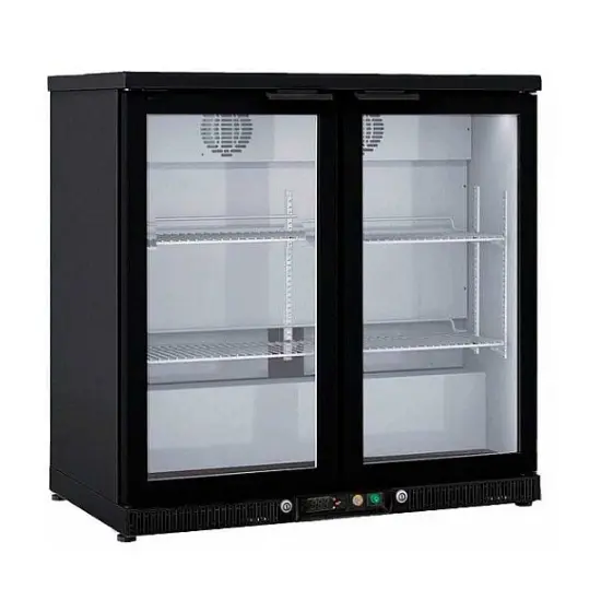 DOCRILUC - EXPOSITOR REFRIGERADO EHB-250 L - ACERO PLASTIFICADO NEGRO