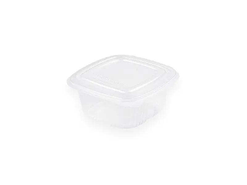Envase Bisagra Alto Microondas -PP- 250cc (9pq x 100ud) (-5ºC a +120ºC)