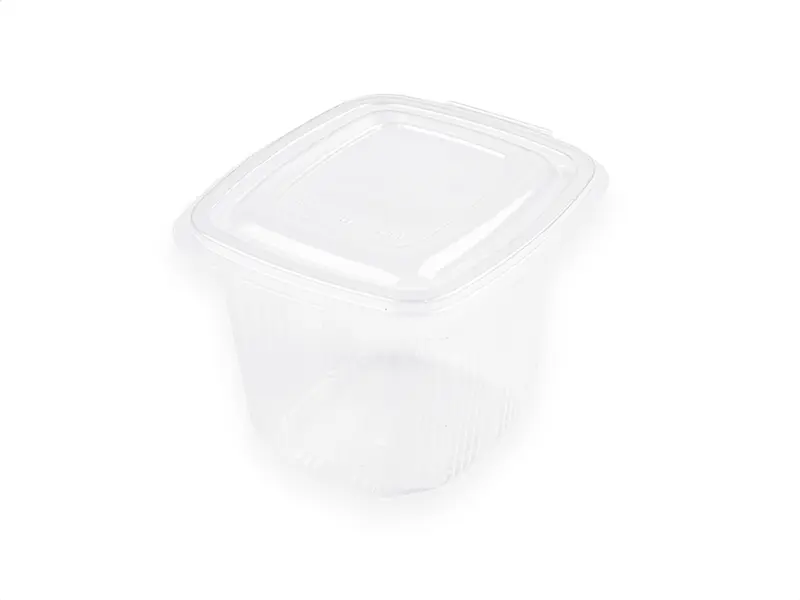 Envase Bisagra Alto Microondas -PP- 750cc (6pq x 100ud) (-5ºC a +120ºC)