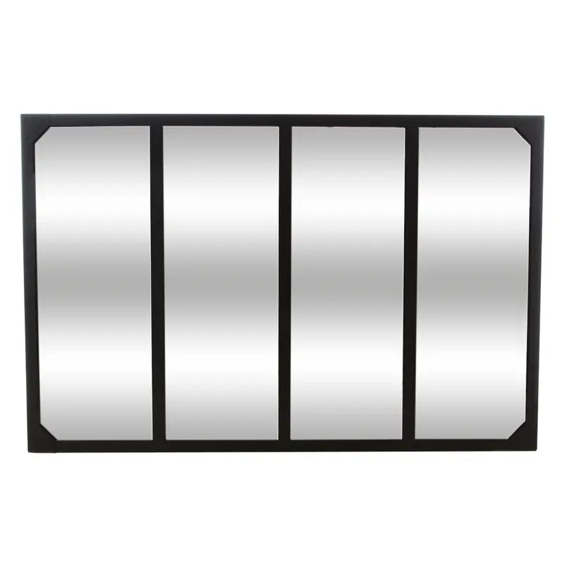 Espejo metálico negro 116x2,8x75,5cm