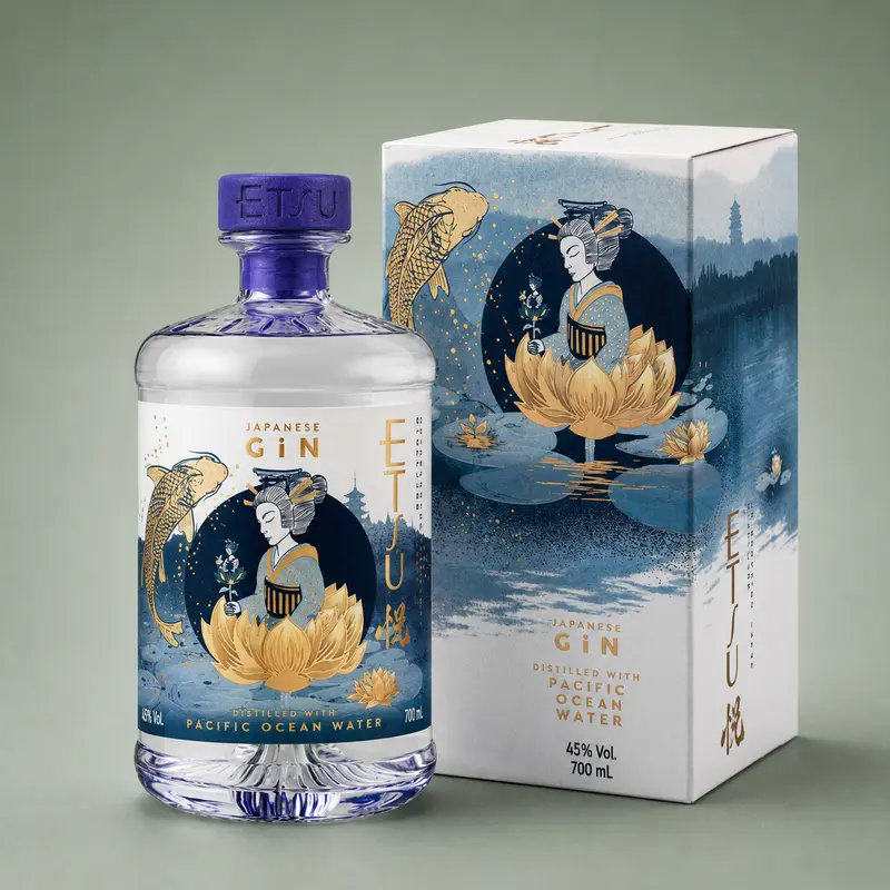 ETSU | PACIFIC GIN OCEAN WATER + ESTUCHE 70cl